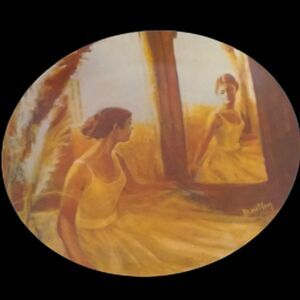 Vintage "Reverie" Moments Alone Series by Robert Bentley Plate #1 Ballerina 8.5"